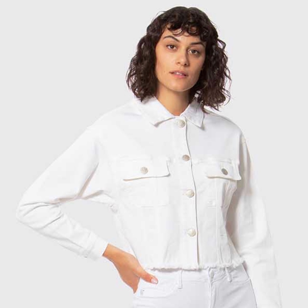 Lola Jeans Brooklyn Denim Jacket - White